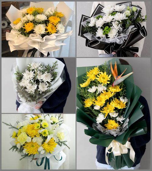 浙江省绍兴诸暨市东和乡上梧岗村白事花束代送